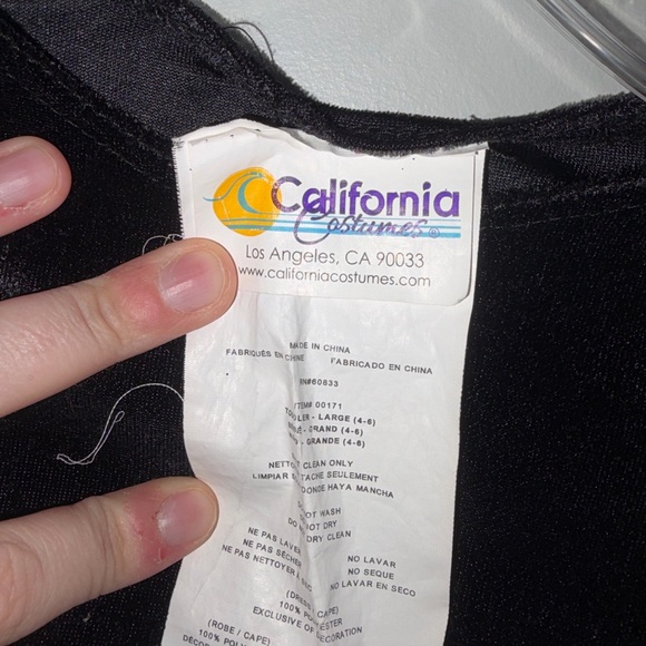 California Costumes Hocus Pocus Purple Black Shimmer Witch Whimsy Toddler 4-6 - Picture 2 of 4